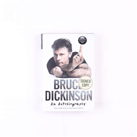 Bruce Dickinson Signed "Bruce Dickinson: An Autobiography" Hardcover ...