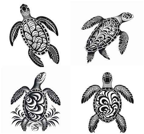 Hawaiian Sea Turtle Tattoos