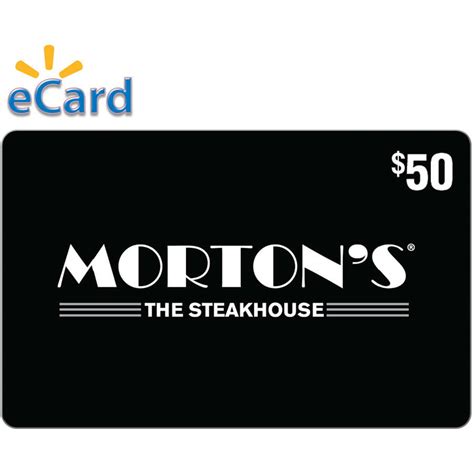 Morton's Steakhouse $50 Gift Card (email delivery) - Walmart.com