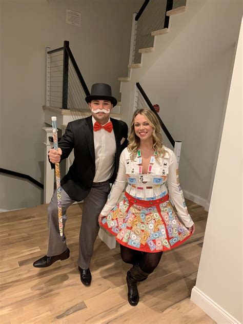 a man and woman dressed up in costumes