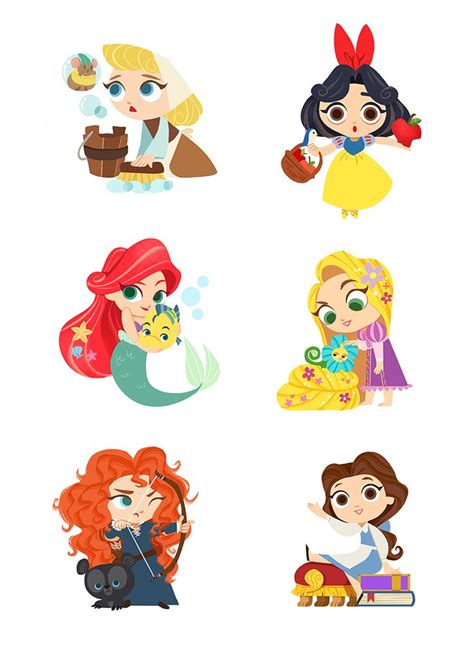 Disney Stickers on Behance | Disney princess cartoons, Disney sticker ...