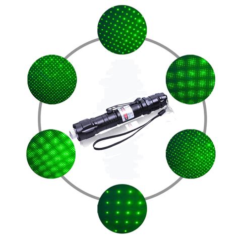 Green laser pointer High powerful 5mw lasers pen Rifle Scope Adjustable lazer Military ...