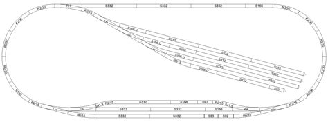 Simple oval layout in TT scale with Hornby tracks