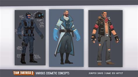 Juniper David - Select TF2 Cosmetic Concept Art