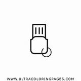 Pendrive Coloring Page  Ultra Pages sketch template