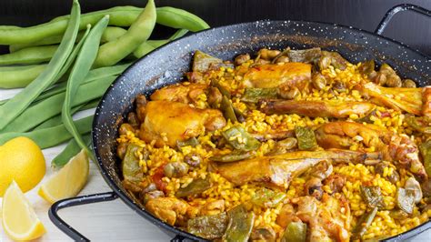 Paella Valenciana Recipe - HappyFoods Tube