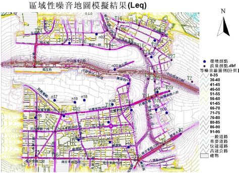 The local area noise map imitates result diagram. (Environmental ...