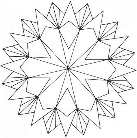 Easy Geometric Coloring Pages Printable Coloring Pages