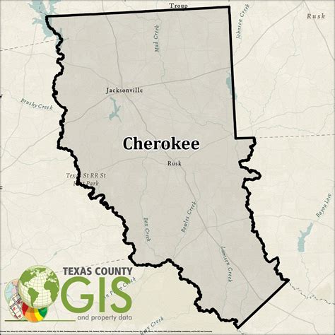 Cherokee County GIS Shapefile and Property Data - Texas County GIS Data