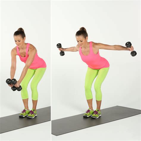 Bent-Over Reverse Fly | 12 Dumbbell Exercises For Strong, Chiseled Arms | POPSUGAR Fitness