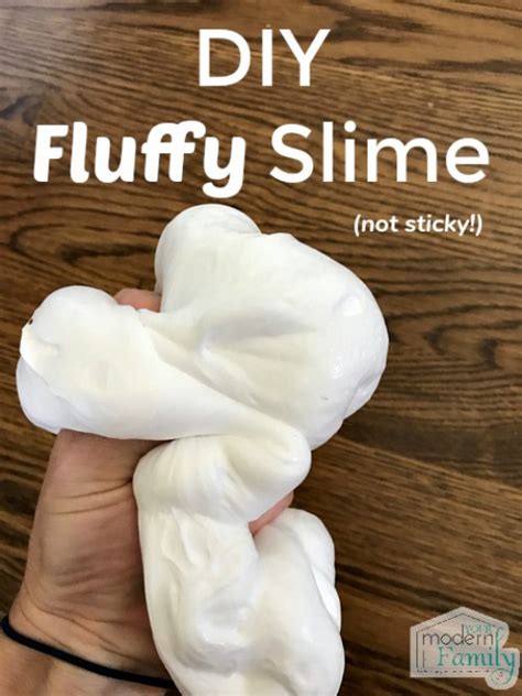 Fluffy Slime Recipe (non-sticky slime!) - Your Modern Family