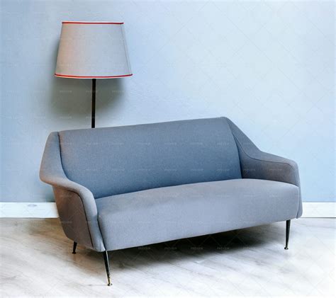 Fabric Grey Sofa - Stock Photos | Motion Array