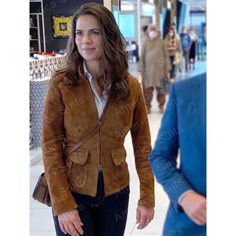 Hayley Atwell Mission Impossible 7 Suede Leather Jacket