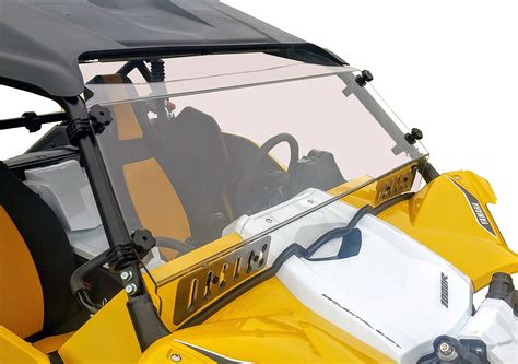 Yamaha YXZ Full Hard Coated Windshield With Dual Sliding Vents - Spike Powersports