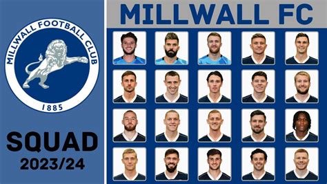 MILLWALL F.C. Squad Season 2023/24 | Millwall FC | FootWorld - YouTube