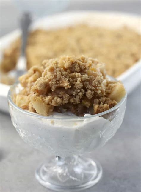 Apple Crisp Without Oats - Brown Sugar Streusel Topping