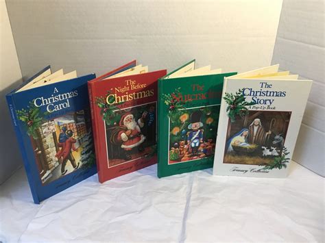 Vintage Christmas Pop up Books Set of 4 Children's Book | Etsy ...