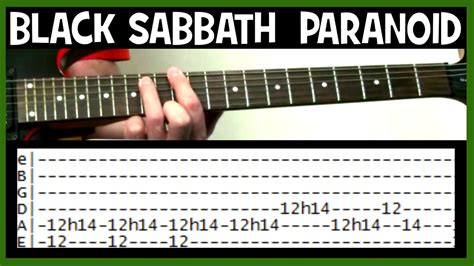 Black Sabbath Paranoid Guitar Chords Lesson & Tab Tutorial with Solo ...