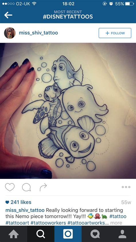 Finding Nemo Tattoo Design