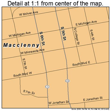 Macclenny Florida Street Map 1241950