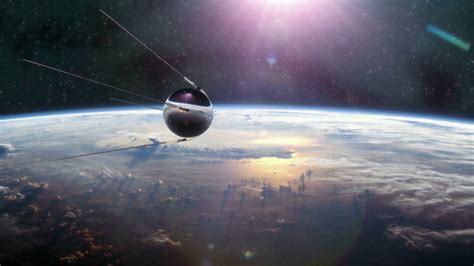 Sputnik First Satellite In Orbit Stock Motion Graphics SBV-320898687 - Storyblocks