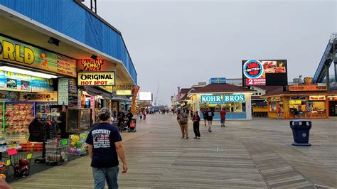 The Wildwood Boardwalk on Friday night during the Fireman's Convention ...