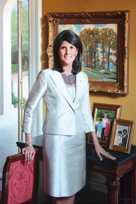 Official portrait of Gov. Nikki Haley unveiled during inauguration week