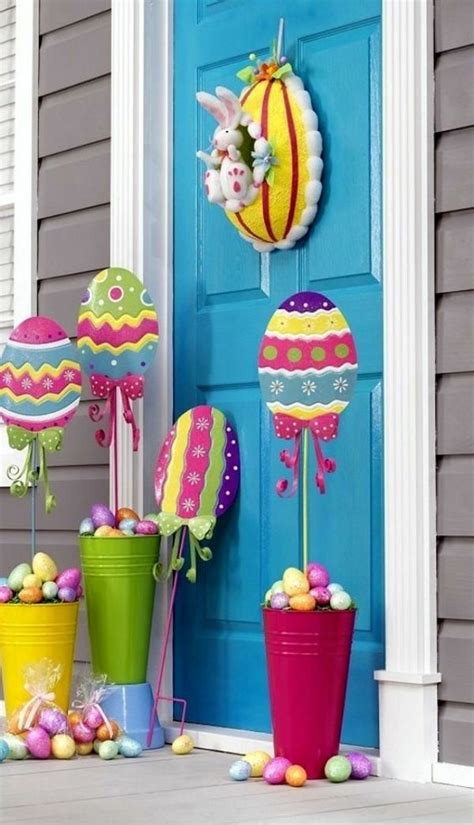 50 idées de décoration de Pâques extérieur à faire soi-même | Easter crafts, Easter outdoor ...