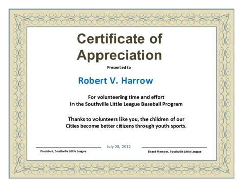 Certificate Of Appreciation Wording Speaker