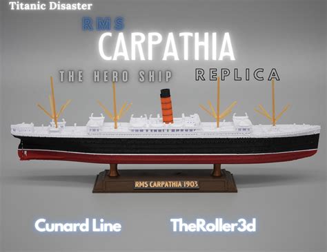 RMS Carpathia Model 1 Foot in Length - Etsy