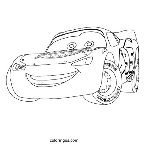 Lightning Mcqueen Printable Coloring Page