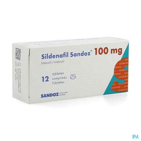 SILDENAFIL SANDOZ 100MG FILMOMH TABL 12X100MG | Apotheek Thiels