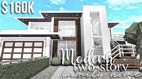 Modern Two-Story Family Home | Roblox Bloxburg | GamingwithV - YouTube