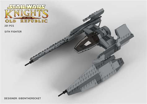 LEGO MOC Sith Fighter (KOTOR) by GibonTheRocket | Rebrickable - Build ...