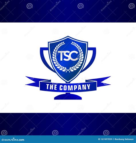 Letter TSC Trophy, Emblem, Shield Logo Concept Stock Vector ...