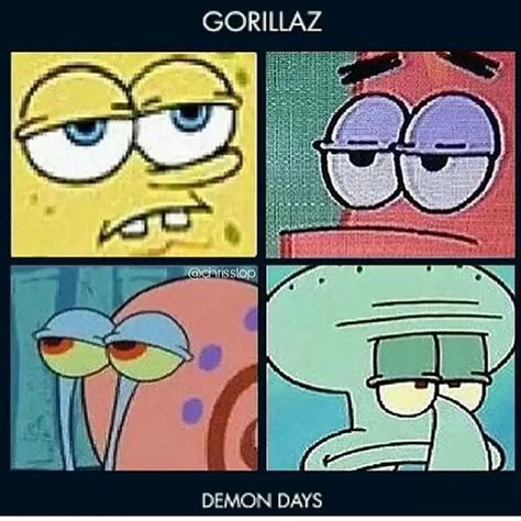 SpongeBob SquarePants Faces | Gorillaz | Know Your Meme