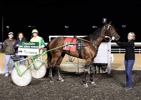 Trace Tetrick Scores 3,000th Win at Hoosier Park | Harness racing, Racing, Horses