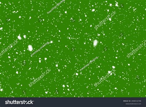 Snow Falling On Green Screen Background Stock Photo 2046532706 | Shutterstock