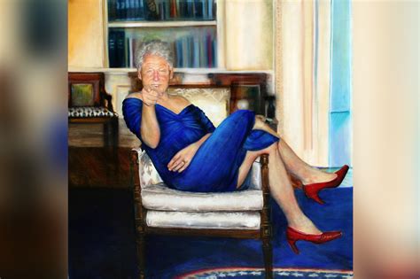 Epstein had painting of Bill Clinton in dress in townhouse