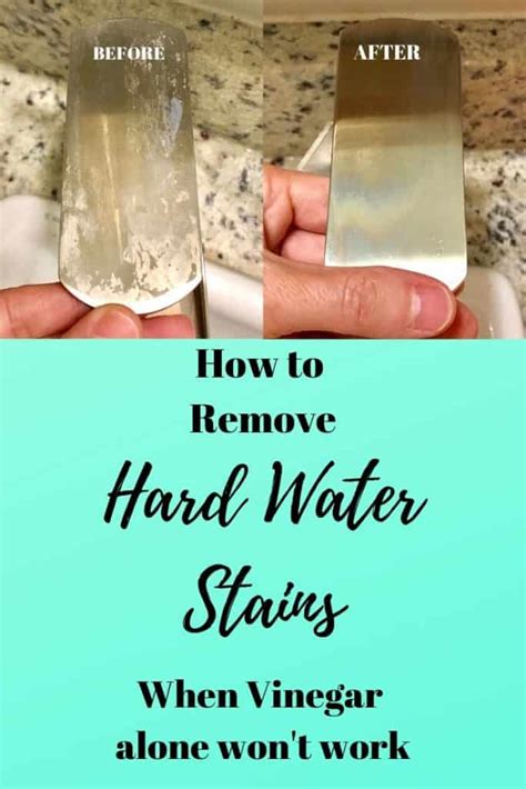 Removing Hard Water Stains when Vinegar alone won't work