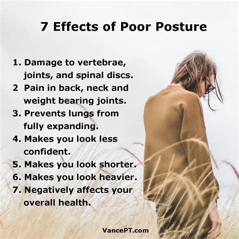 7 Effects of Poor Posture – Vance Physical Therapy and Wellness