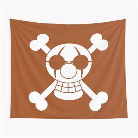 100% Licensed One Piece Flags - Buggy Pirates Jolly Roger Flag Tapestry RB1512 | Jolly roger ...