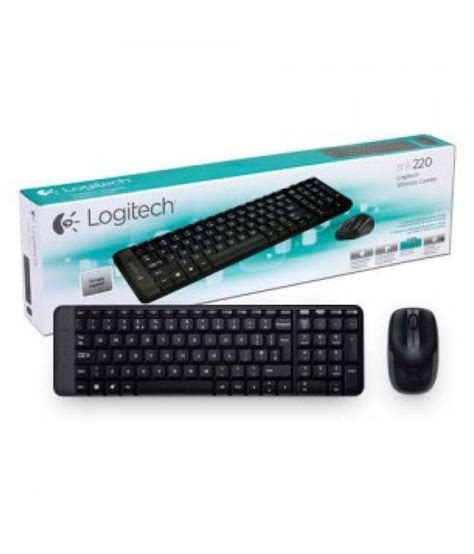 Logitech mk220 Black Wireless Keyboard Mouse Combo Keyboard - Buy Logitech mk220 Black Wireless ...