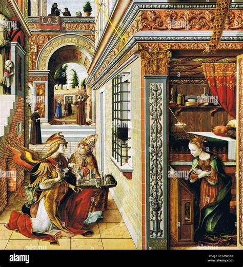 . English: Carlo Crivelli Annunciation with St Emidius 1486 The Annunciation, with Saint Emidius ...