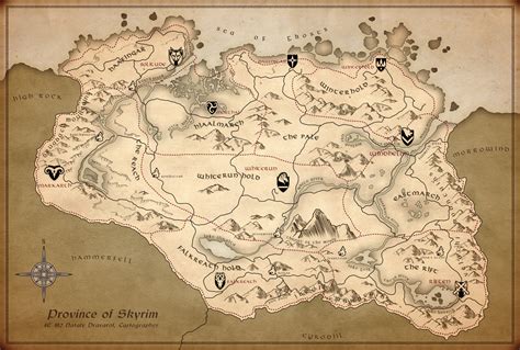 ArtStation - Skyrim Map