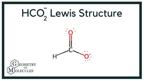 HCO2- Lewis Structure (Formate Ion) - YouTube