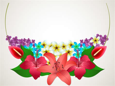 Summer Flowers Backgrounds | 3D, Border & Frames, Flowers Templates ...