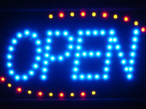 Blue OPEN Classic LED Business Neon Light Sign [led001-b] - $79.95 ...