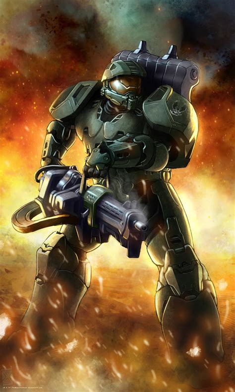 Spartan (WH40k style John-117) by TheMaestroNoob on DeviantArt