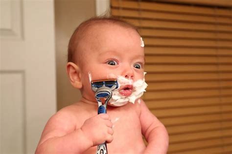 This Dad Made His Premature Baby Do Manly Things, And It's Hilarious | DeMilked